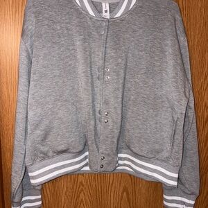 All in Motion Gray Jacket with White Trim